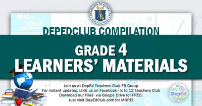 GRADE 4 Learners Materials (LM) – 1st Quarter .